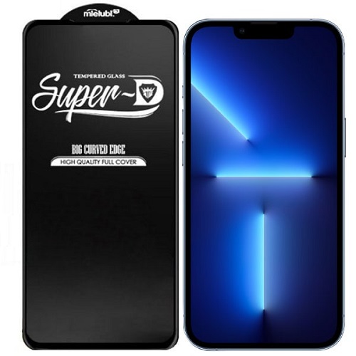 محافظ صفحه نمایش دارای توری محافظ اسپیکر سوپر دی مدل Super D Glass مناسب برای گوشی موبایل اپل Iphone 12 