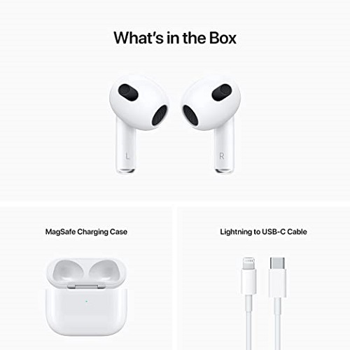 هدفون بی‌ سیم اپل مدل AirPods 3 همراه با محفظه شارژ 2021